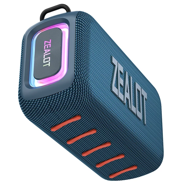 ZEALOT S85 hordozható vezeték nélküli BT 5.3 hangszóró, 50 W-os továbbfejlesztett mélyhangdoboz - Kék