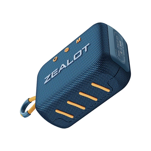 ZEALOT S75 Outdoor BT 5.2 hangszóró, 10 W térhatású hang, hordozható kerékpáros hangszóró szíjjal - Kék