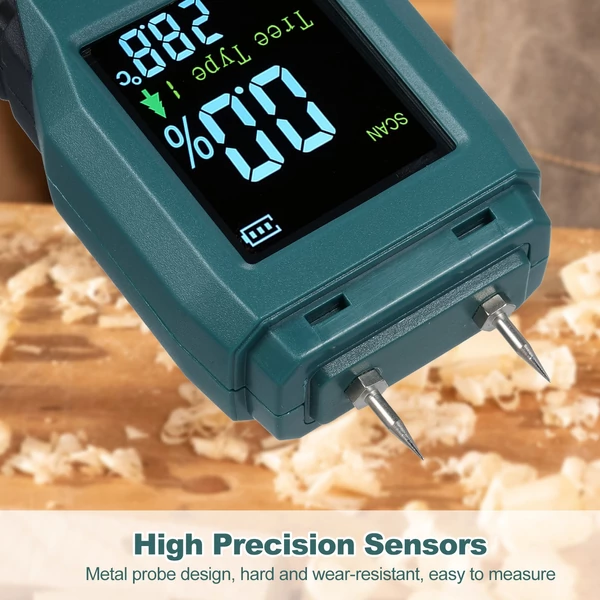 SMART SENSOR Fa nedvességmérő, tű típusú páratartalom mérő