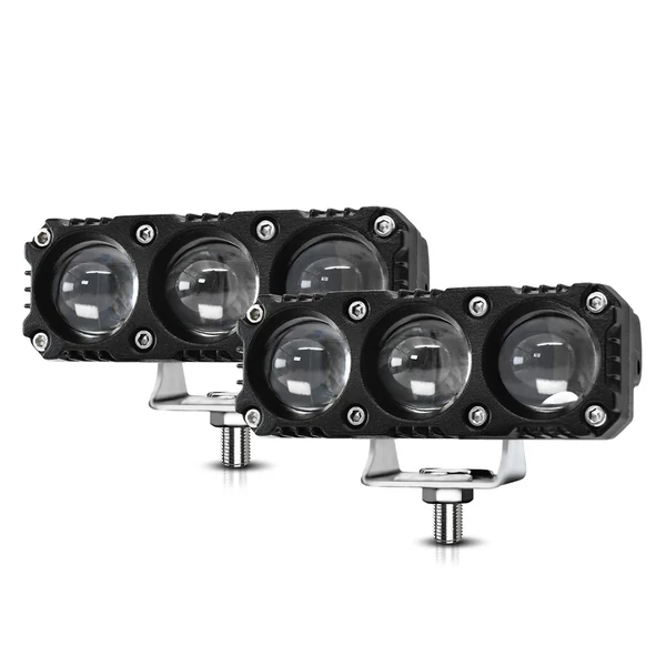 Motorkerékpár spotlámpák, motorkerékpár LED-es menetlámpák (2 db) - 3 lencse