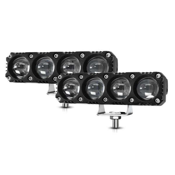 Motorkerékpár spotlámpák, motorkerékpár LED-es menetlámpák (2 db) - 4 lencse