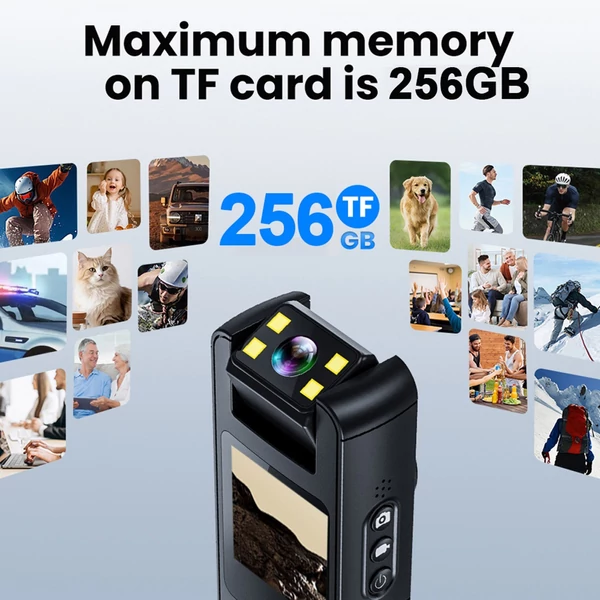 CS11 1080P testkamera hang- és videórögzítéssel hordható testkamera, WiFi kamera / videokamera