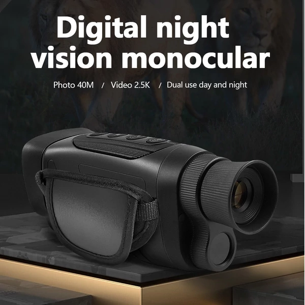 Éjjellátó monokulár, 2,5K videó / 40 MP fotó / 8X zoom infravörös monokulár - Zöld