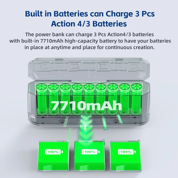 aMagisn AA08 3 foglalatos Power Bank, 20 W-os akkumulátordoboz, akkumulátortöltő