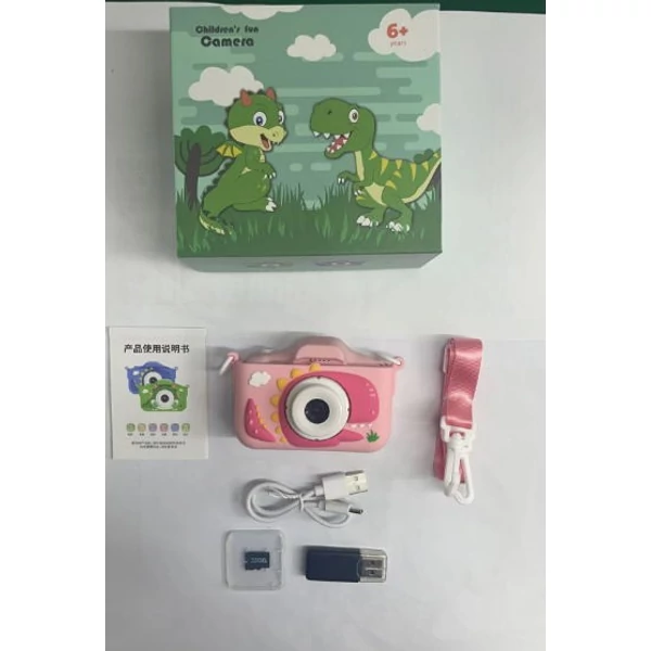 X13S 1080P Kids digitális fényképezőgép, aranyos digitális videokamera gyerekeknek - Pink