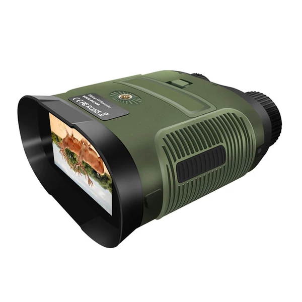 Infravörös éjjellátó távcső, 2,5K UHD 40MP - Zöld