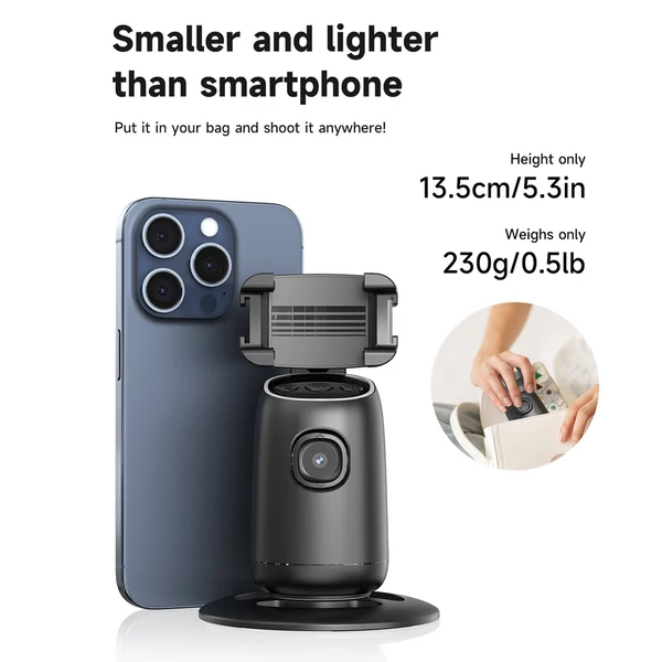 P05 360 fokos automatikus arckövető karmantyú, automatikus nyomkövető telefontartó