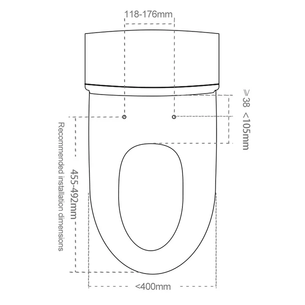 Smartmi 2 Pro intelligens WC-ülés - fűtött, automatikus öblítés, LED világítás, öntisztító fúvóka