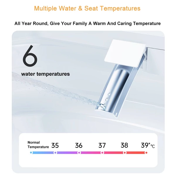 Smartmi 2 Pro intelligens WC-ülés - fűtött, automatikus öblítés, LED világítás, öntisztító fúvóka