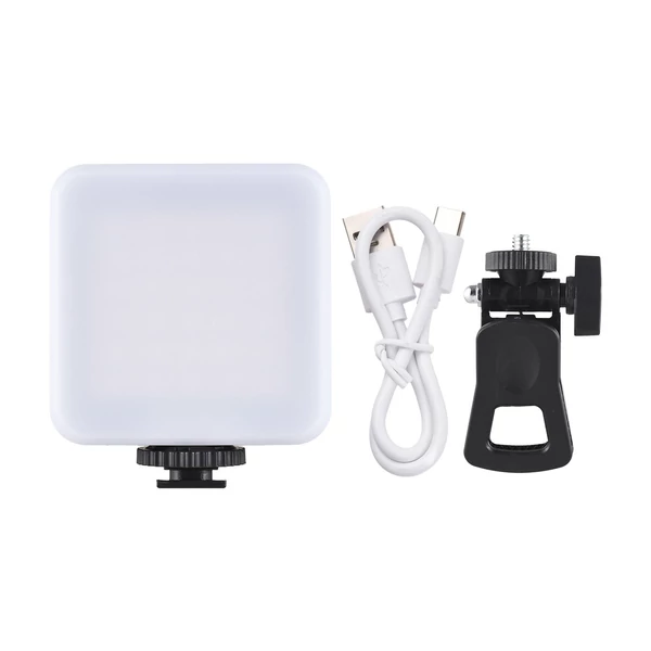 Zseb RGB videolámpa, LED kitöltő lámpa, 3200K-6500K szabályozható videokonferencia lámpa