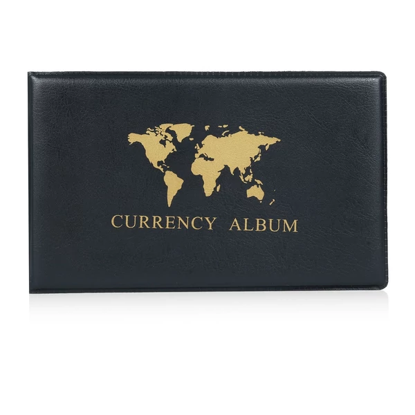 40 zsebes bankjegy/valutagyűjtő album, 20 lapos átlátszó dollárjegytartók