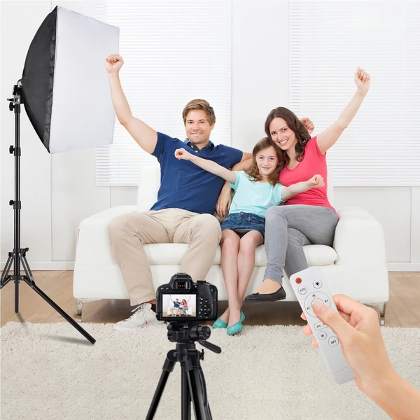 Andoer Stúdió fényképészeti lámpakészlet, Softbox világítási készlet