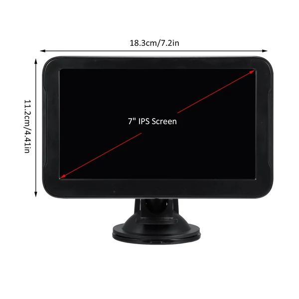 1080P tolatókamera színes képpel, éjjellátó funkcióval, IP69 vízálló - 7 hüvelykes