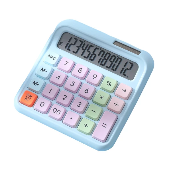 DX-2289 kettős tápegységű színes számológép - Kék