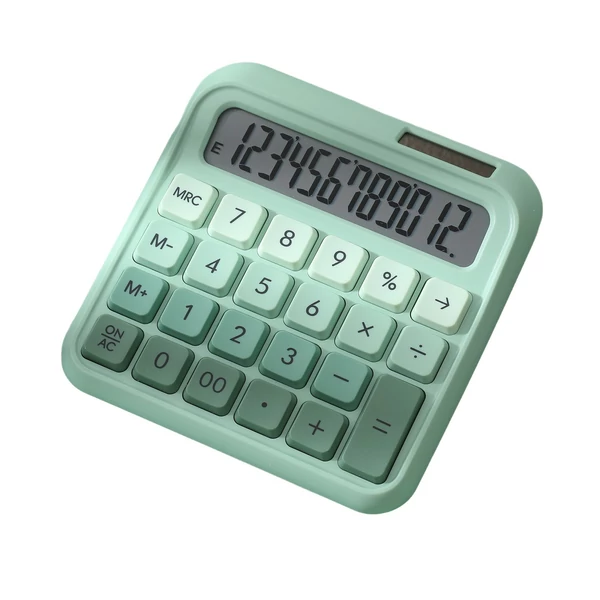 DX-2289 kettős tápegységű színes számológép - Zöld