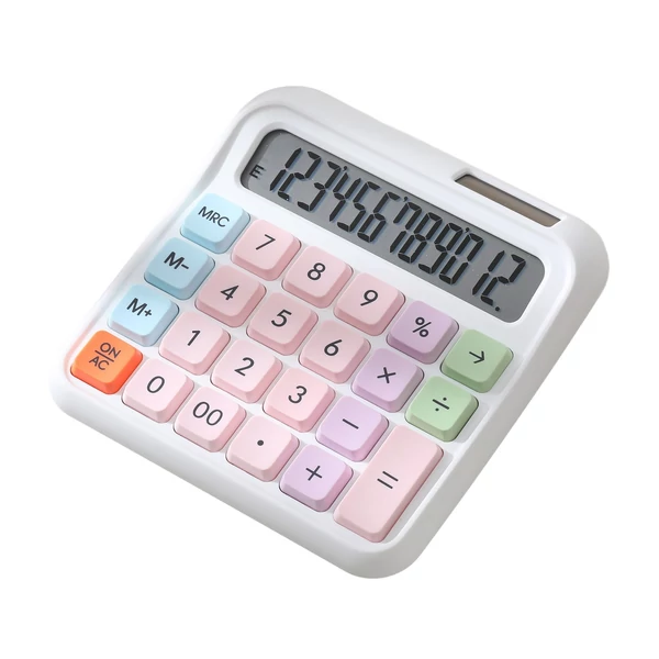 DX-2289 kettős tápegységű színes számológép - Fehér