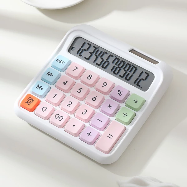 DX-2289 kettős tápegységű színes számológép - Fehér