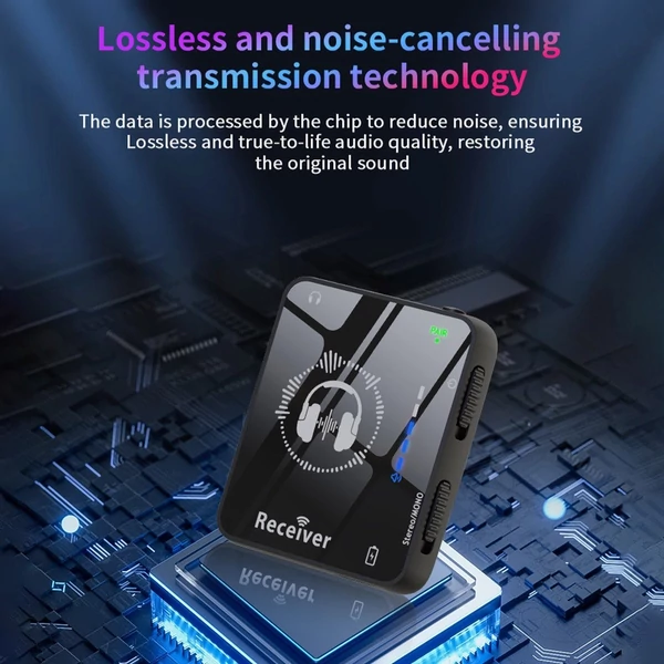 SM-1 2,4 GHz-es vezeték nélküli fülhallgató-figyelő rendszer - Újratölthető adó és vevő, 30 m hatótáv, Mono/Sztereó kapcsoló