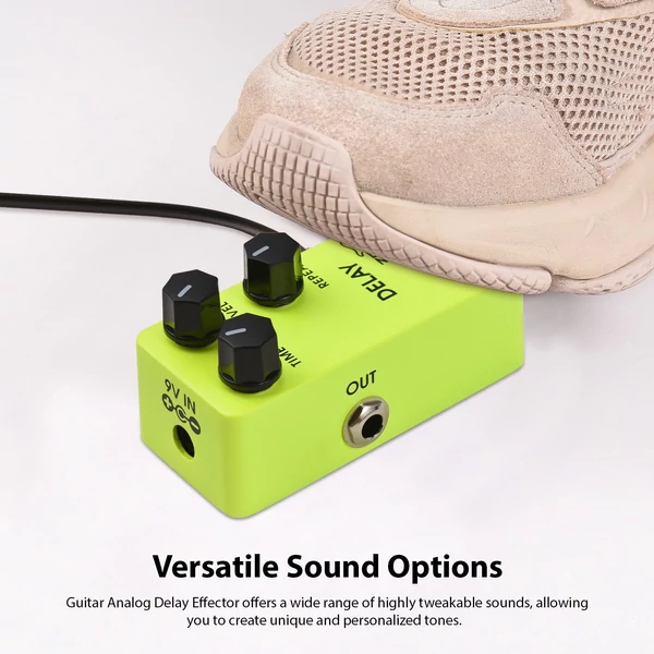 ZORY Z-04 gitár analóg késleltető effektus pedál sokoldalú kezelőszervekkel és valódi bypass-szal