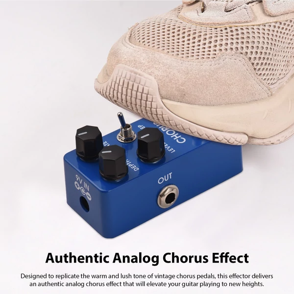 ZORY Z-05 gitár analóg kórus effektus pedál sokoldalú kezelőszervekkel és valódi megkerülővel