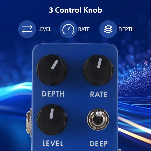 ZORY Z-05 gitár analóg kórus effektus pedál sokoldalú kezelőszervekkel és valódi megkerülővel