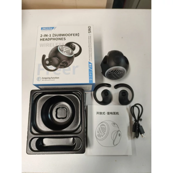 JM13 Pro 2 az 1-ben Bluetooth hangszóró és fülhallgató – nyitott hordható sztereó, BT 5.4