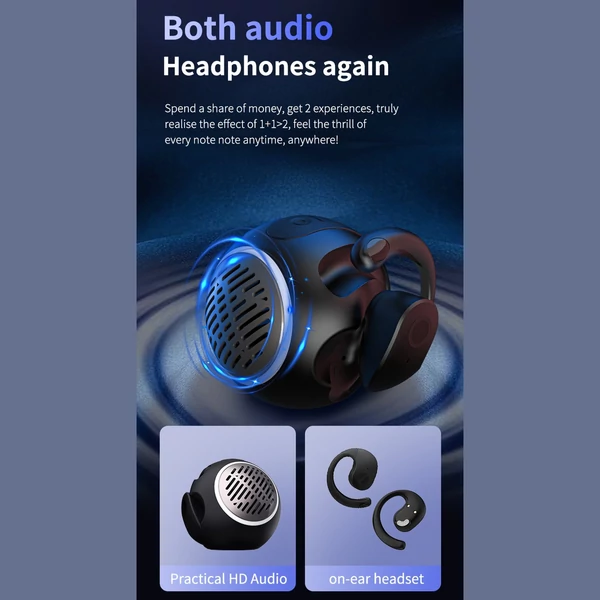 JM13 Pro 2 az 1-ben Bluetooth hangszóró és fülhallgató – nyitott hordható sztereó, BT 5.4
