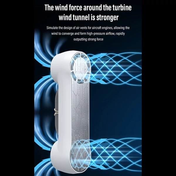K19 kézi hűtőventilátor - 3 sebességes, jégérzékelő felület, fehér