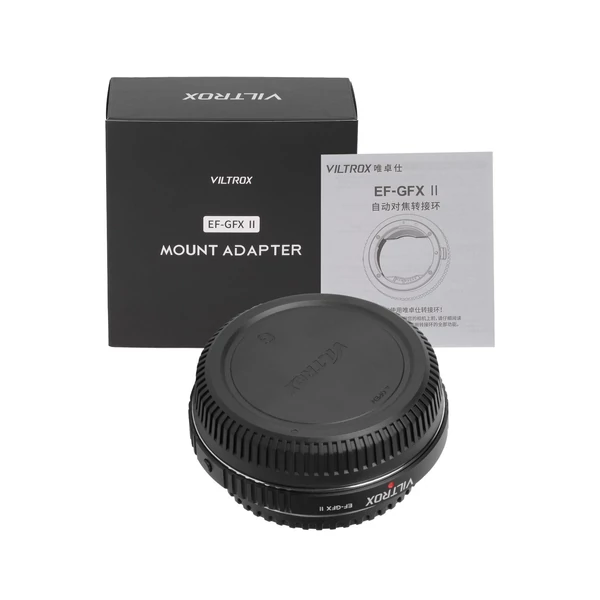VILTROX EF-GFX II autofókusz objektív, rögzítő adapter gyűrű