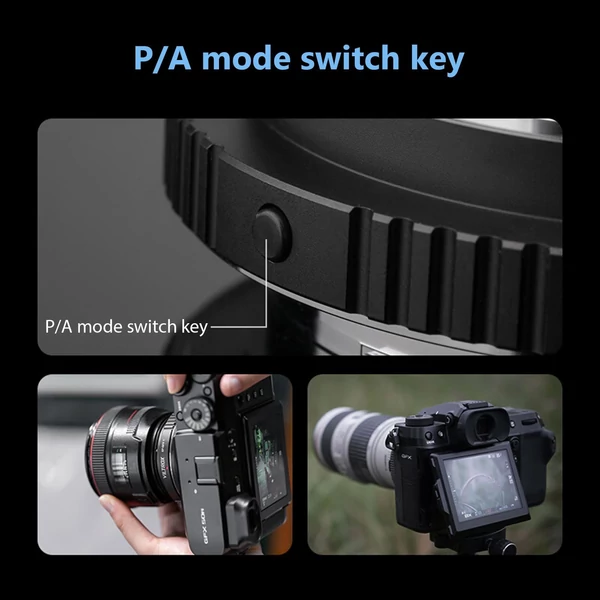 VILTROX EF-GFX II autofókusz objektív, rögzítő adapter gyűrű
