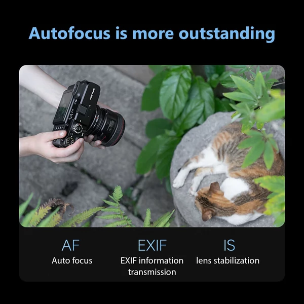 VILTROX EF-GFX II autofókusz objektív, rögzítő adapter gyűrű