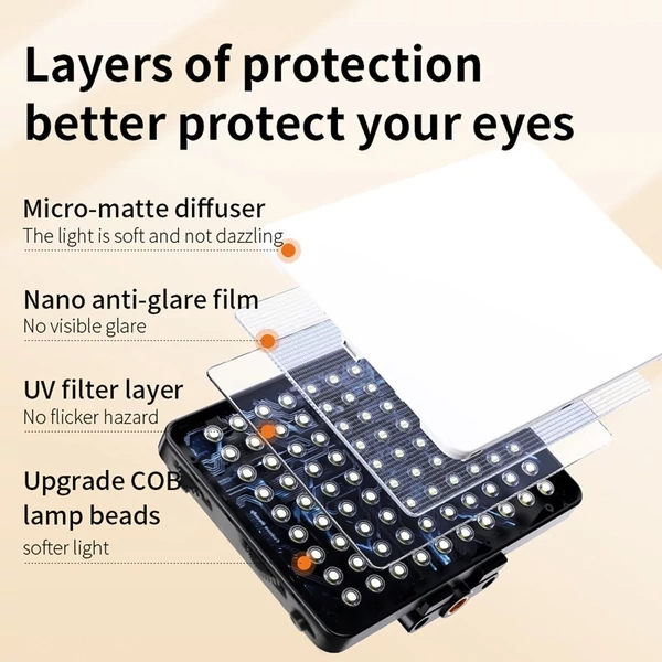M17 Pocket LED videolámpa, fényképészeti kitöltő lámpa
