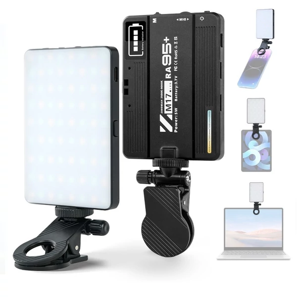 M17 Pocket LED videolámpa, fényképészeti kitöltő lámpa