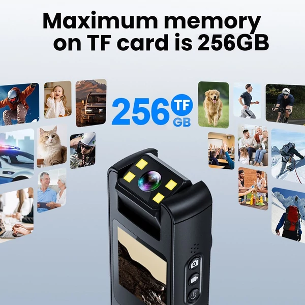 CS11 1080P testkamera hang- és videofelvétellel