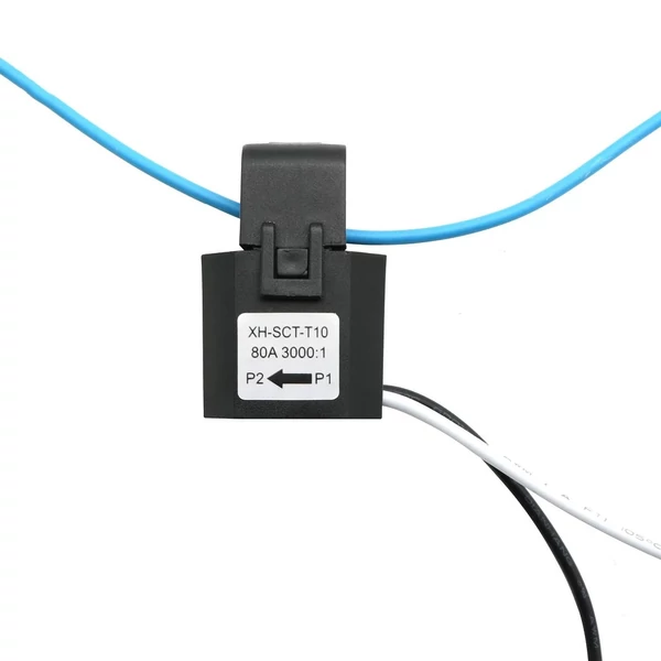 80A intelligens kétirányú Wi-Fi energiafigyelő, 2db 80A CT áramtranszformátor bilincsérzékelő