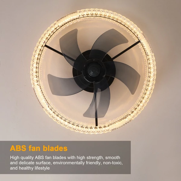 Félig süllyesztett mennyezeti ventilátorlámpa