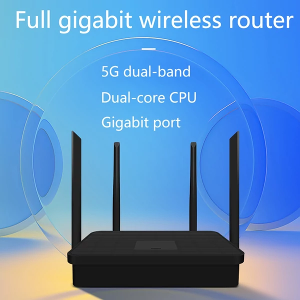 Internet router, nagy teljesítményű 1200M kétsávos vezeték nélküli router