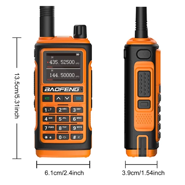 Baofeng UV-17 kétfrekvenciás és kétsávos, többfunkciós walkie-talkie - Narancs