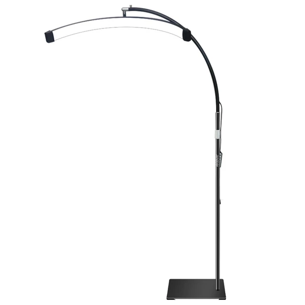 Andoer HD-M60X 30 W padló LED videolámpa, félhold alakú kitöltőlámpa - Fekete