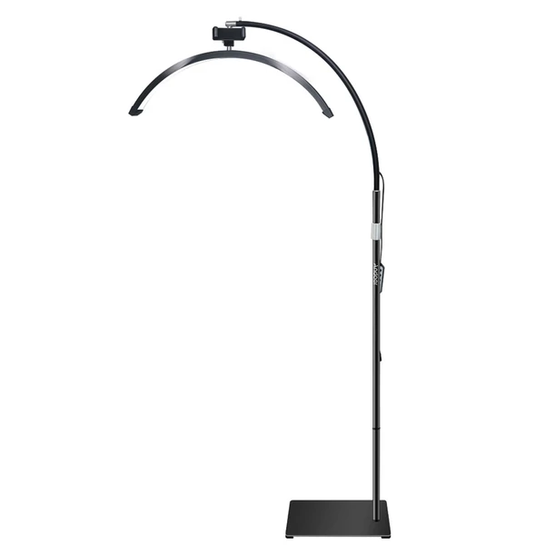 Andoer HD-M60X 30 W padló LED videolámpa, félhold alakú kitöltőlámpa - Fekete