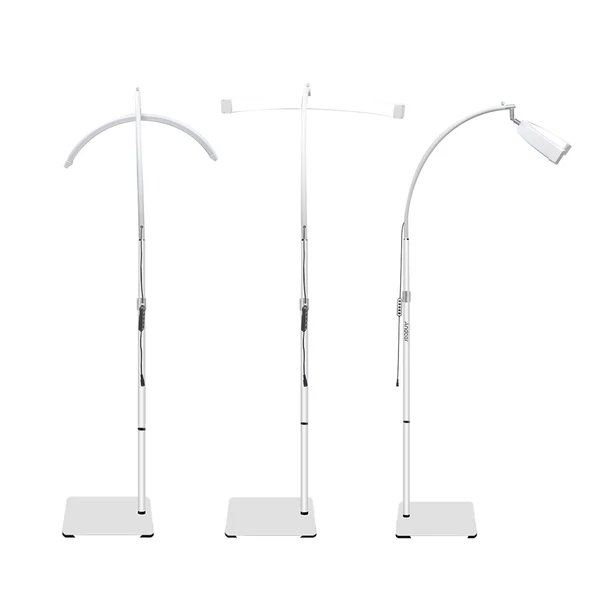 Andoer HD-M60X 30 W padló LED videolámpa, félhold alakú kitöltőlámpa - Fehér