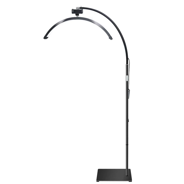 Andoer HD-M60X 30 W padló LED videolámpa, félhold alakú kitöltőlámpa - Fehér