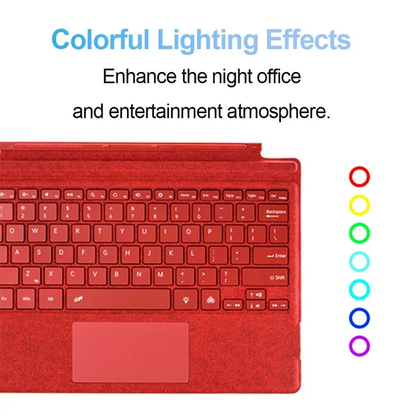 Microsoft Surface Keyboard Pro 3/4/5/6/7, BT 5.1 - Piros