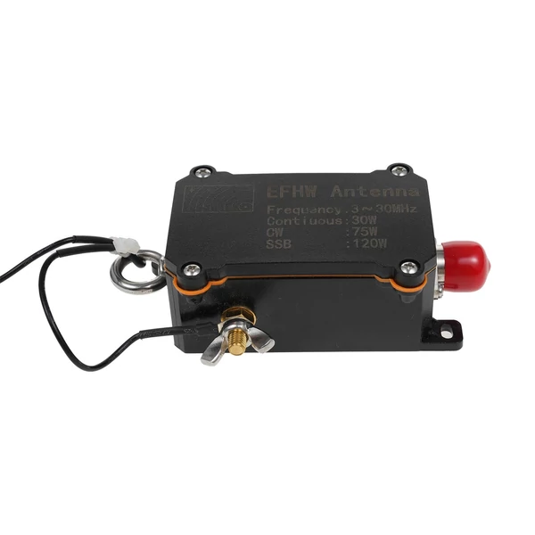 3-30 MHz-es EFHW antenna, tápfeszültség végantenna, 1:49 szélessávú mini rádióantenna