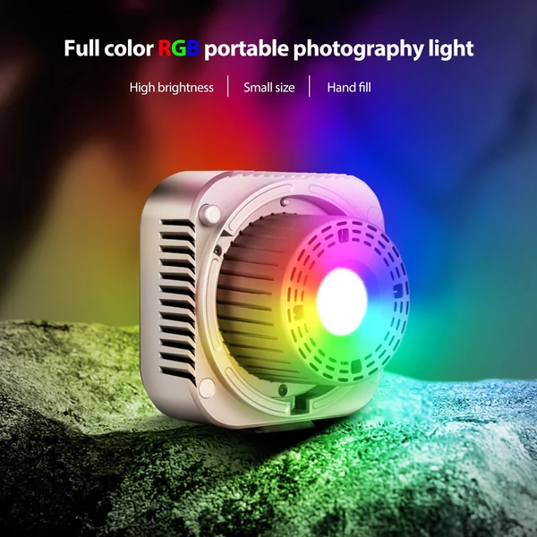 Manbily hordozható RGB videolámpa, fényképezési LED videolámpa