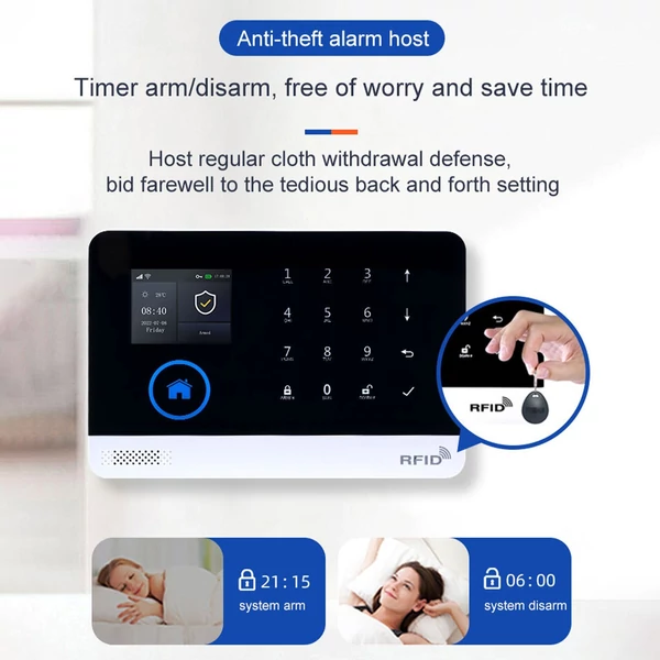 4G WiFi vezeték nélküli otthoni riasztórendszer, barkács intelligens vezeték nélküli riasztórendszer
