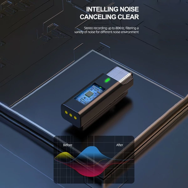Egy trigger / négy 2.4G vezeték nélküli mikrofonrendszer, csíptetős mikrofon telefonhoz - C típusú Android okostelefonokhoz