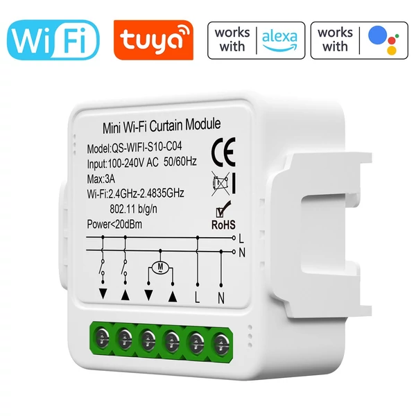 Tuya intelligens függönykapcsoló modul, intelligens otthoni készülék - WiFi