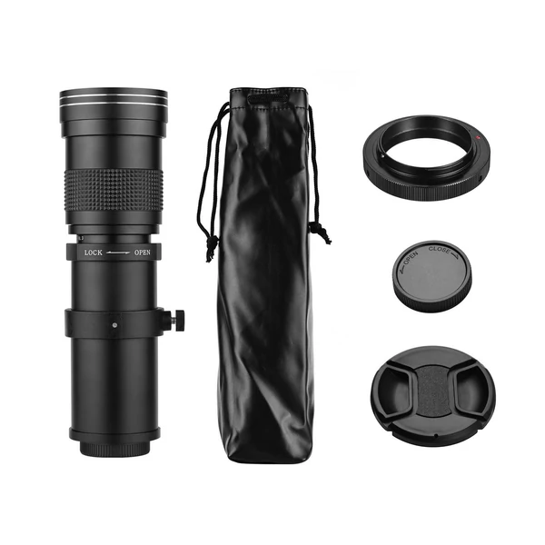 Fényképezőgép, MF szuper teleobjektív, F/8.3-16, 420-800 mm, T2 rögzítő - Fekete
