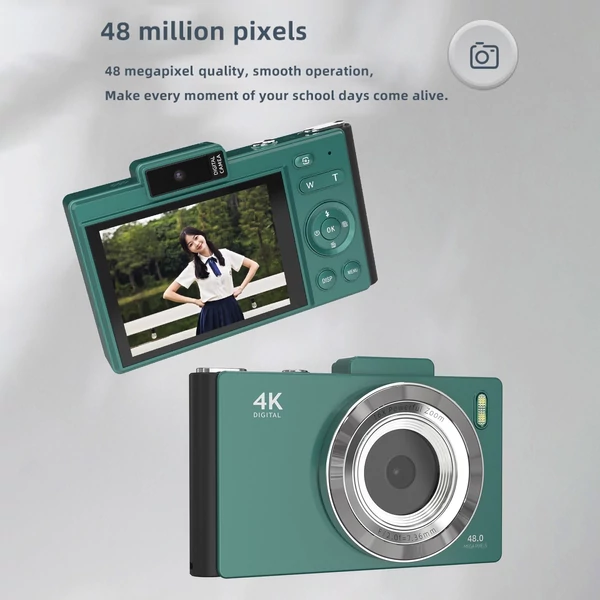 H18 4K digitális fényképezőgép, hordozható digitális videokamera, CCD kamera - Zöld